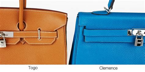 cuir togo hermes|Hermes clemence vs togo.